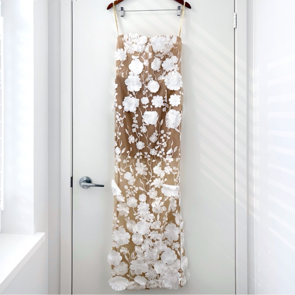 NWOT Bronx and Banco Jasmine Blanc Maxi Dress L - Picture 5 of 16